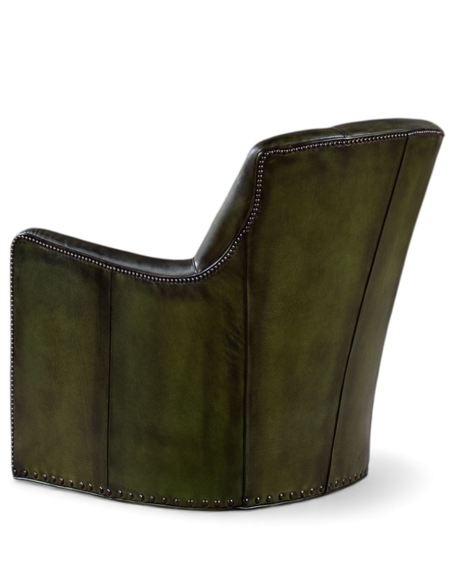 Crockett Olive Swivel Chair
