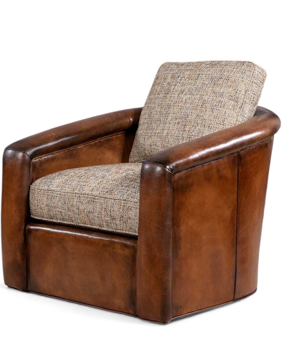 Ella Cocoa Swivel Chair