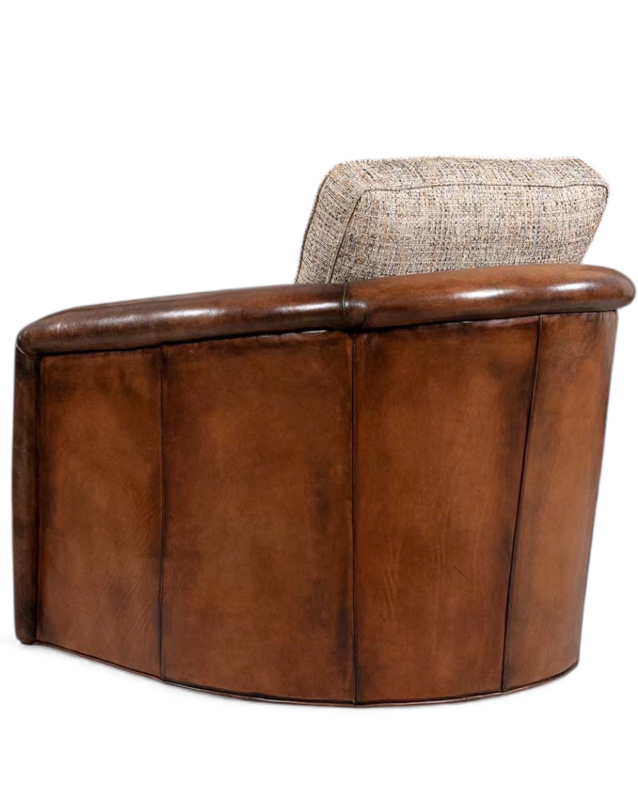 Ella Cocoa Swivel Chair