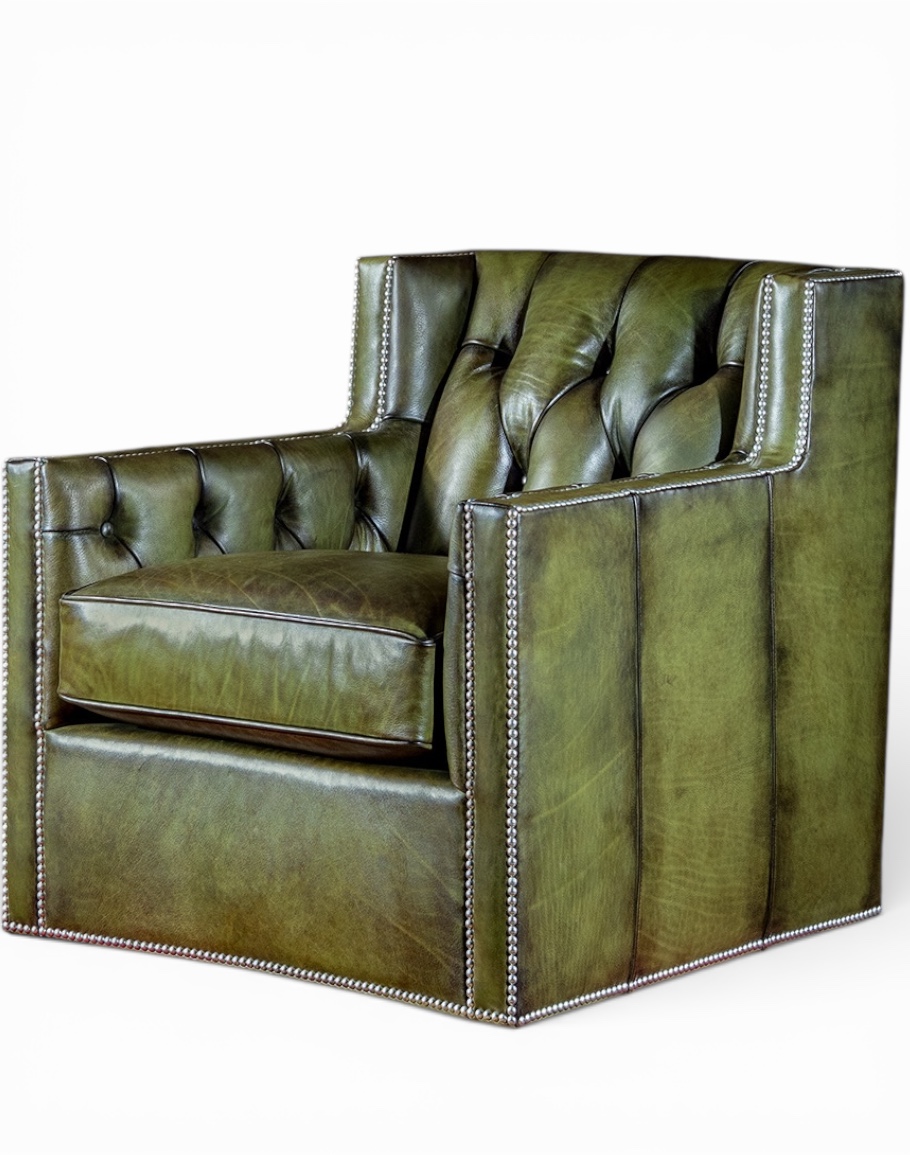 Ellis Olive Swivel Chair