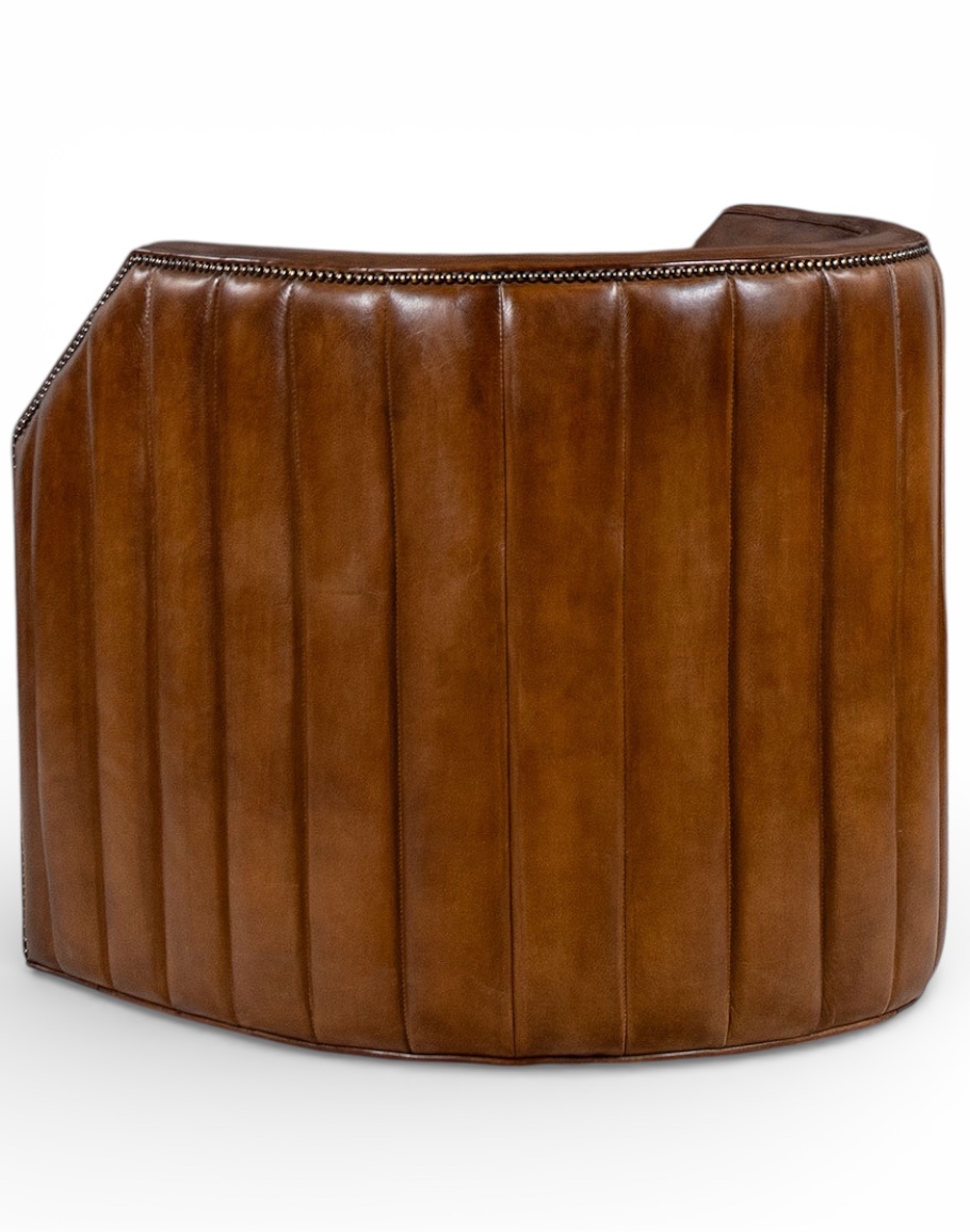 Oliver Leather Swivel Chair