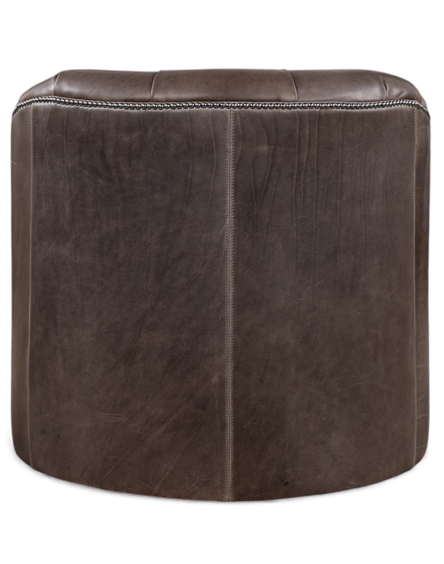 Dawson Dove Tufted Swivel Chair