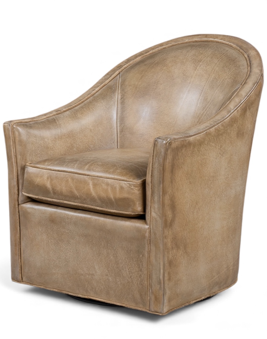 Sydney Chaps Leather Swivel Chair