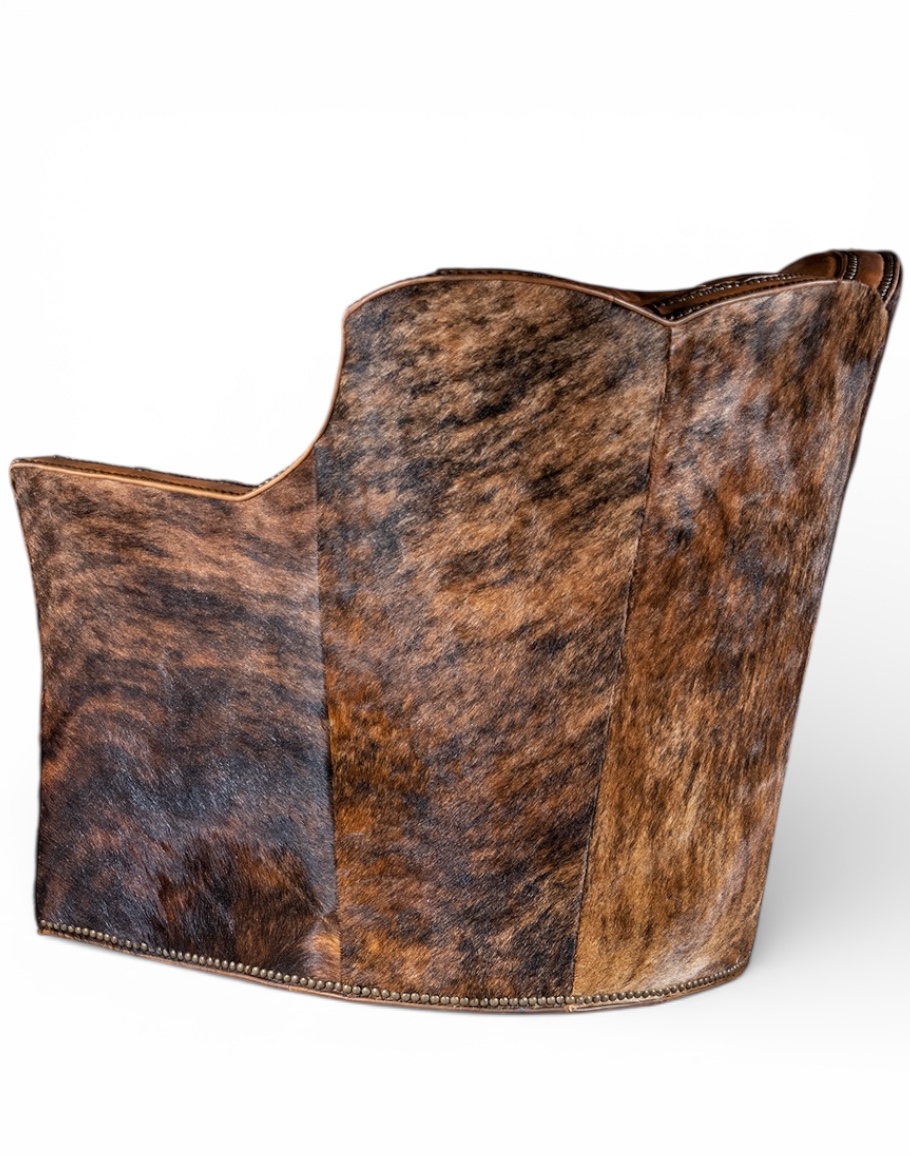 Texas Brindle Swivel Glider