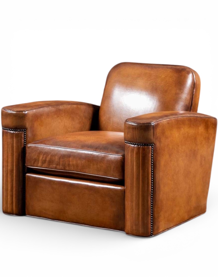 Traeger Leather Swivel Chair