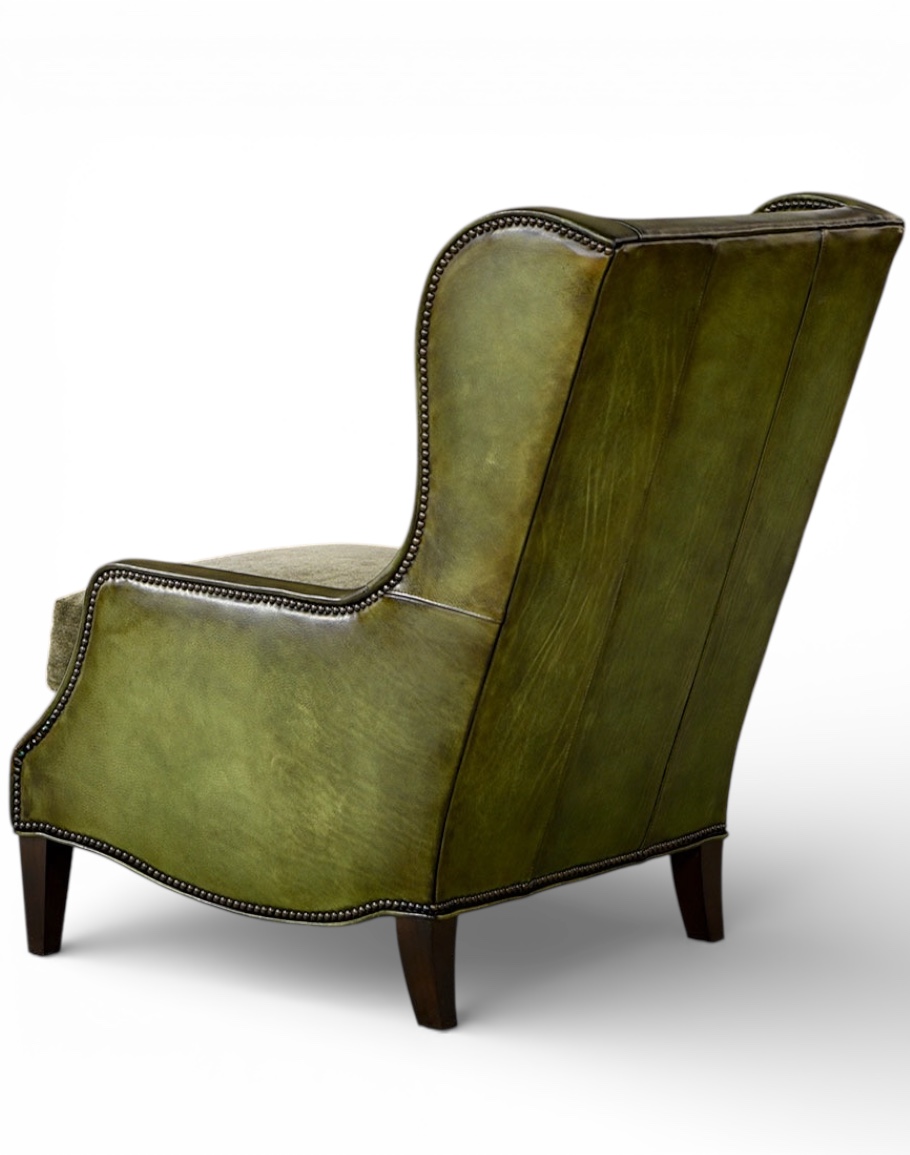 Alamo Olive Leather Chair