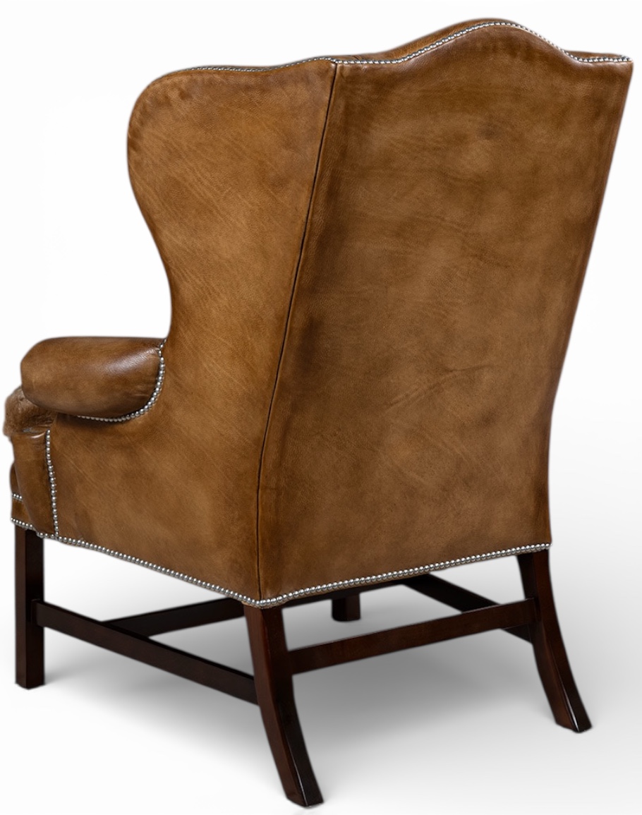 Gentry Saddle Wingback Chair