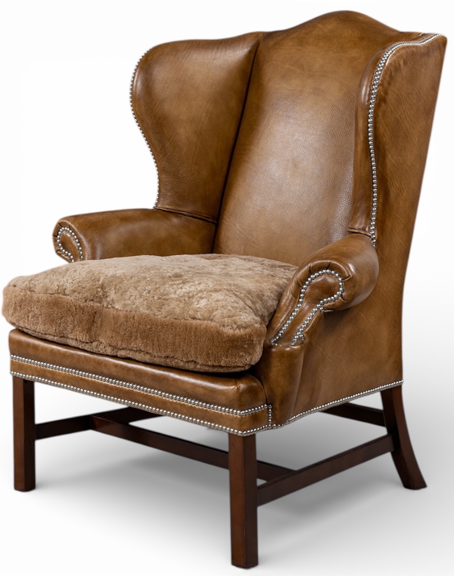 Gentry Saddle Wingback Chair