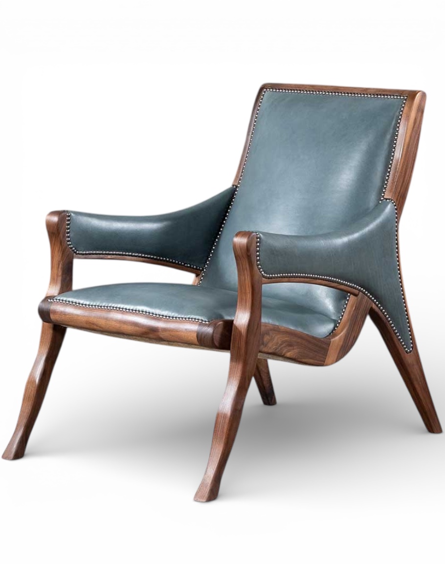 Yachtsmans Sky Leather Chair