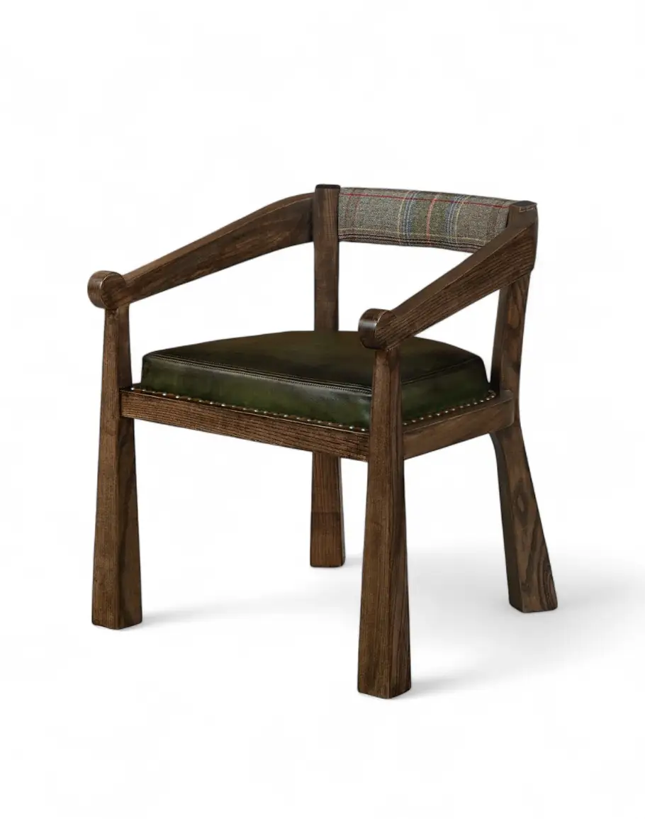 Brandt Olive Leather Chair