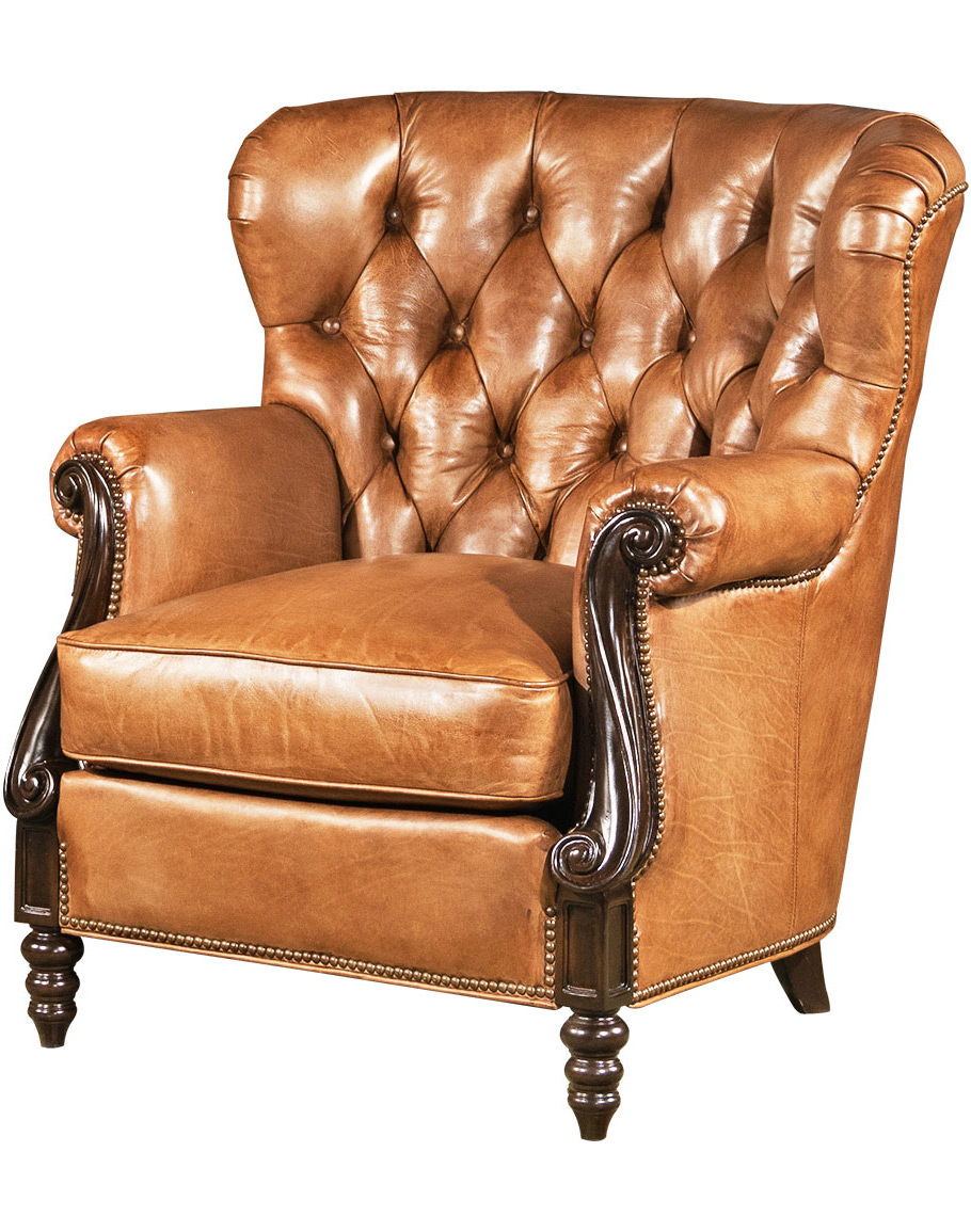Dorchester Tufted Leather Chair