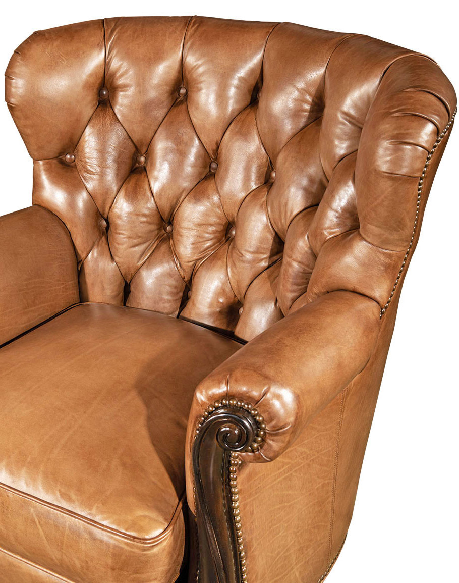Dorchester Tufted Leather Chair