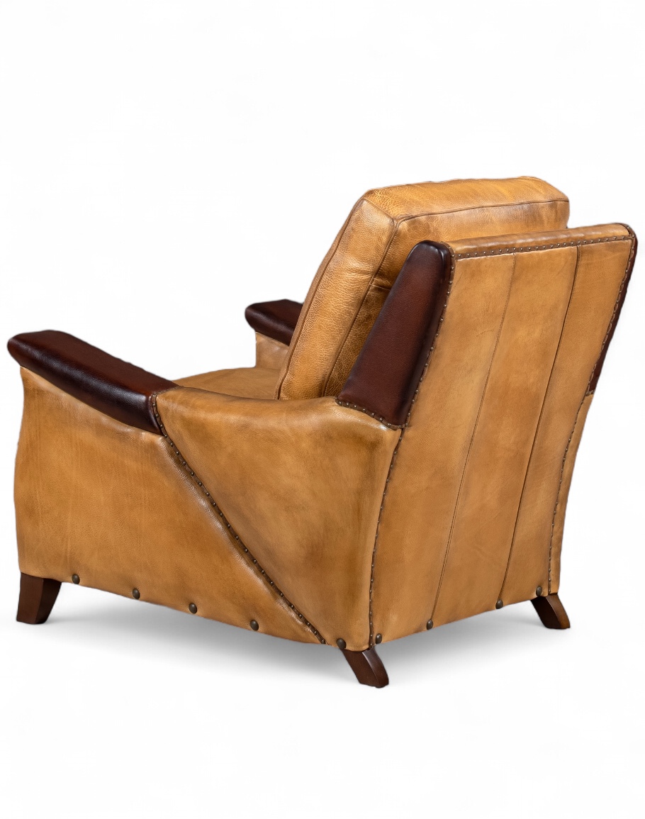 Lucky Pillow Back Leather Chair