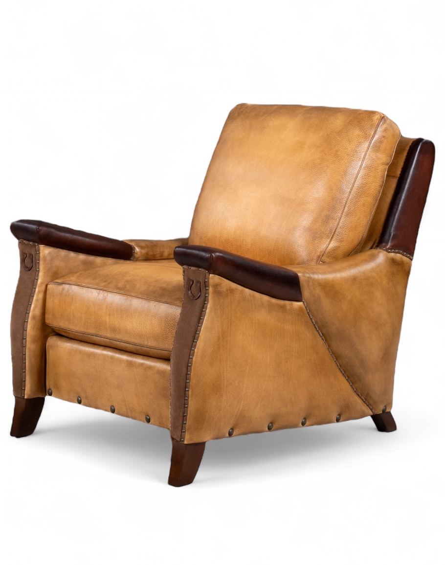 Lucky Pillow Back Leather Chair