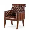 Reno Sable Tufted Leather Chair