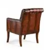 Reno Sable Tufted Leather Chair