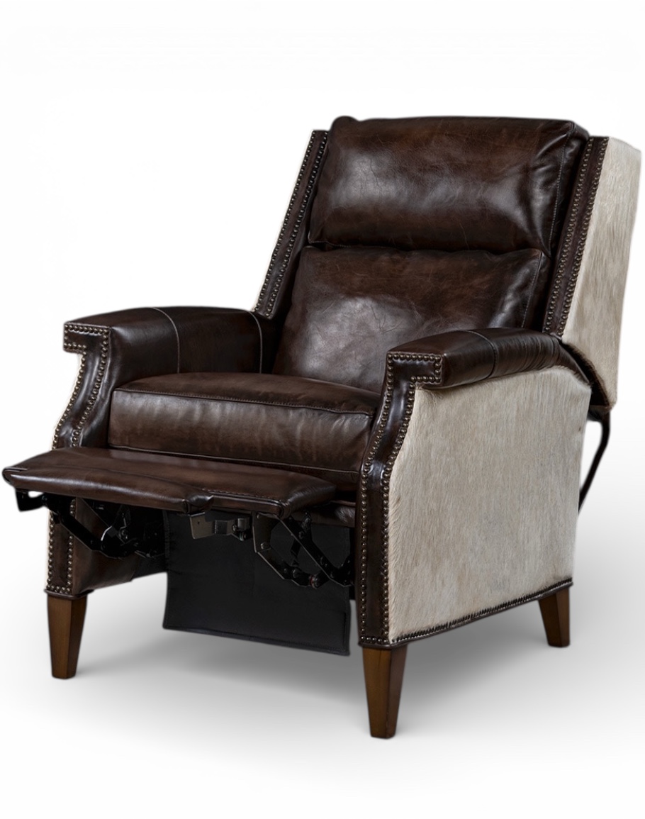 Wylie Smoke Leather Recliner