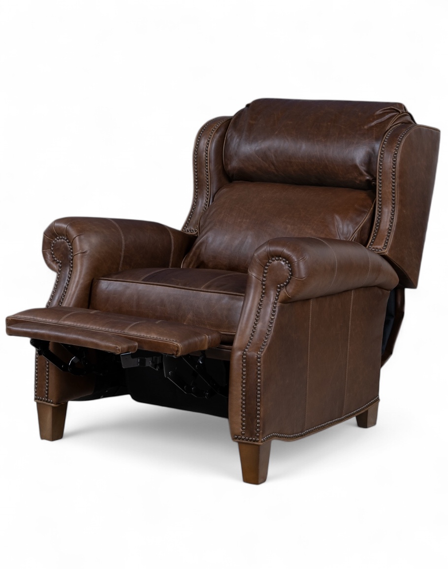 Bronco Brown Leather Recliner