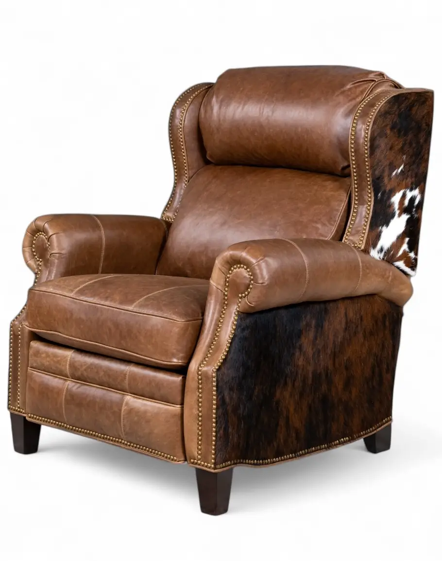 Bronco Cognac Leather Recliner