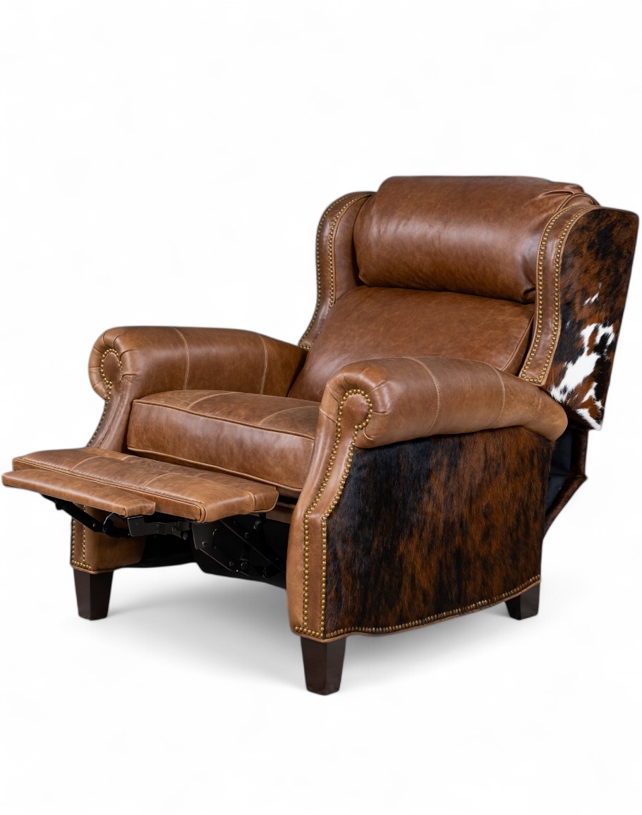 Bronco Cognac Leather Recliner