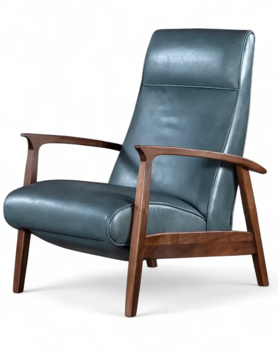 Denali Sky Leather Recliner
