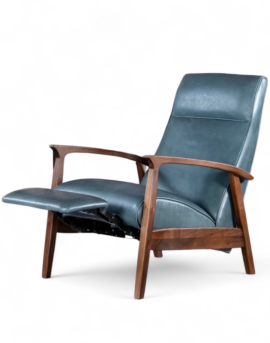 Denali Sky Leather Recliner