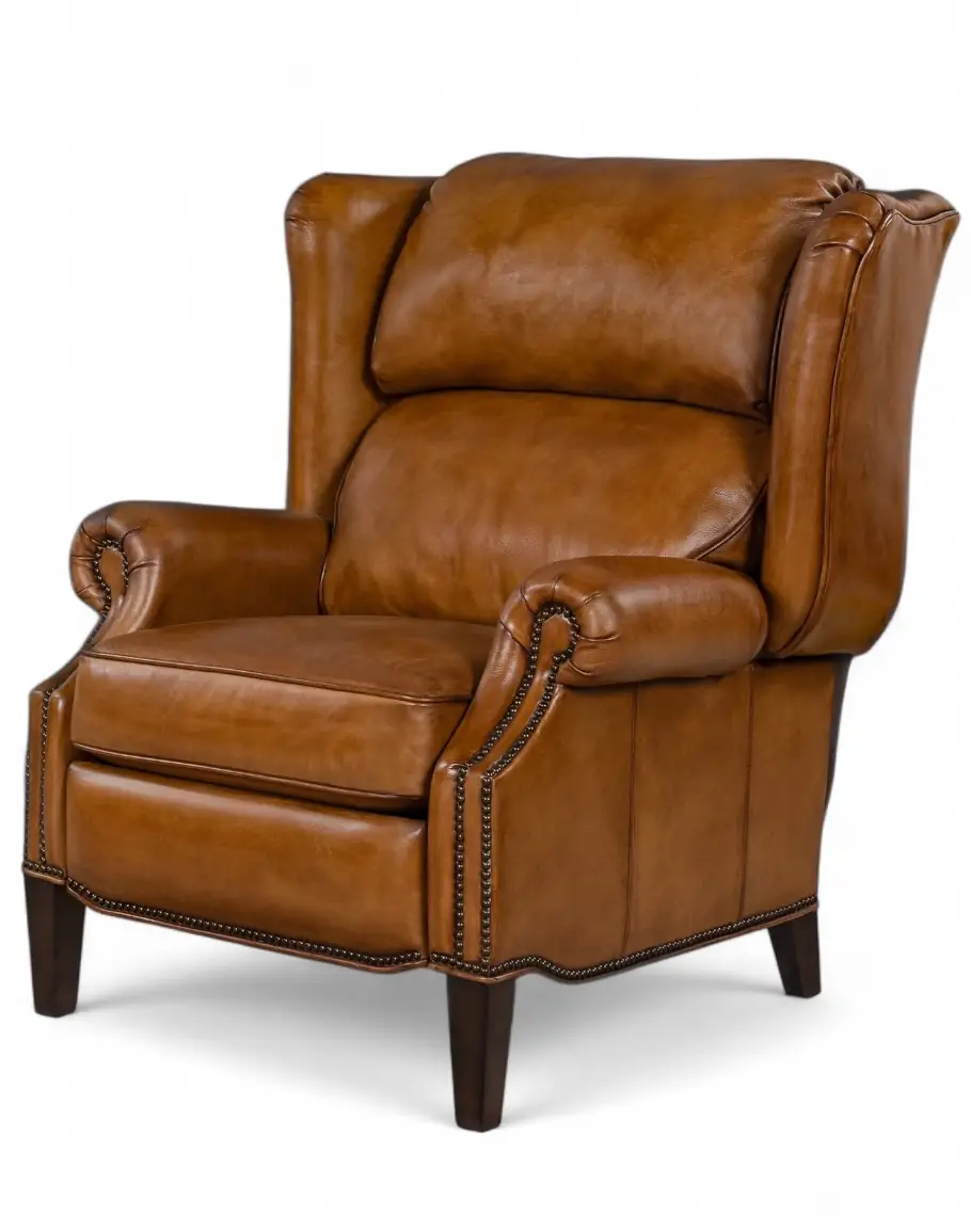 Jameswood Brown Leather Recliner