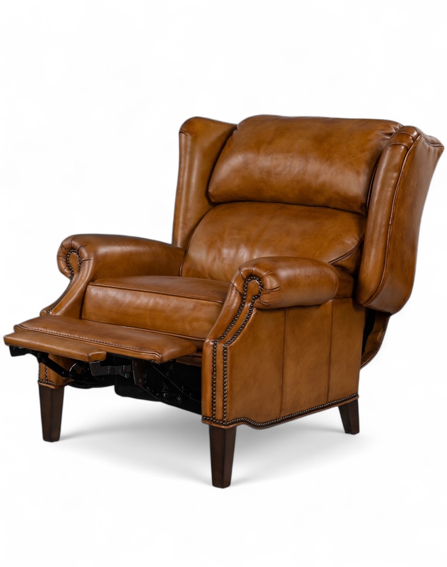 Jameswood Brown Leather Recliner