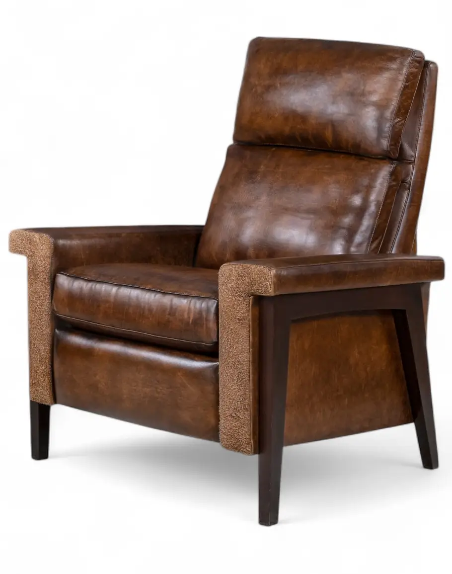 Slayden Rough Out Leather Recliner