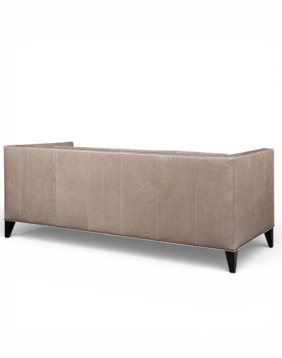 Kingston Ivory Chesterfield Leather Sofa
