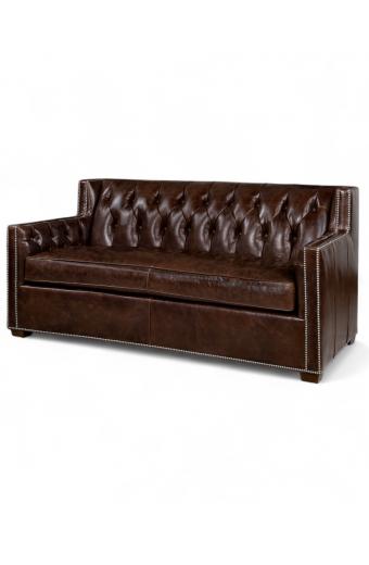  Bozeman Tufted Leather Loveseat