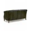 Audrey Olive Leather Settee