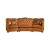 Branson Tufted Leather Sofa