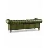 Carson Olive Leather Chesterfield Sofa