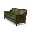 Cassidy Olive Leather Sofa
