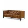 Kingston Tufted Leather Sofa