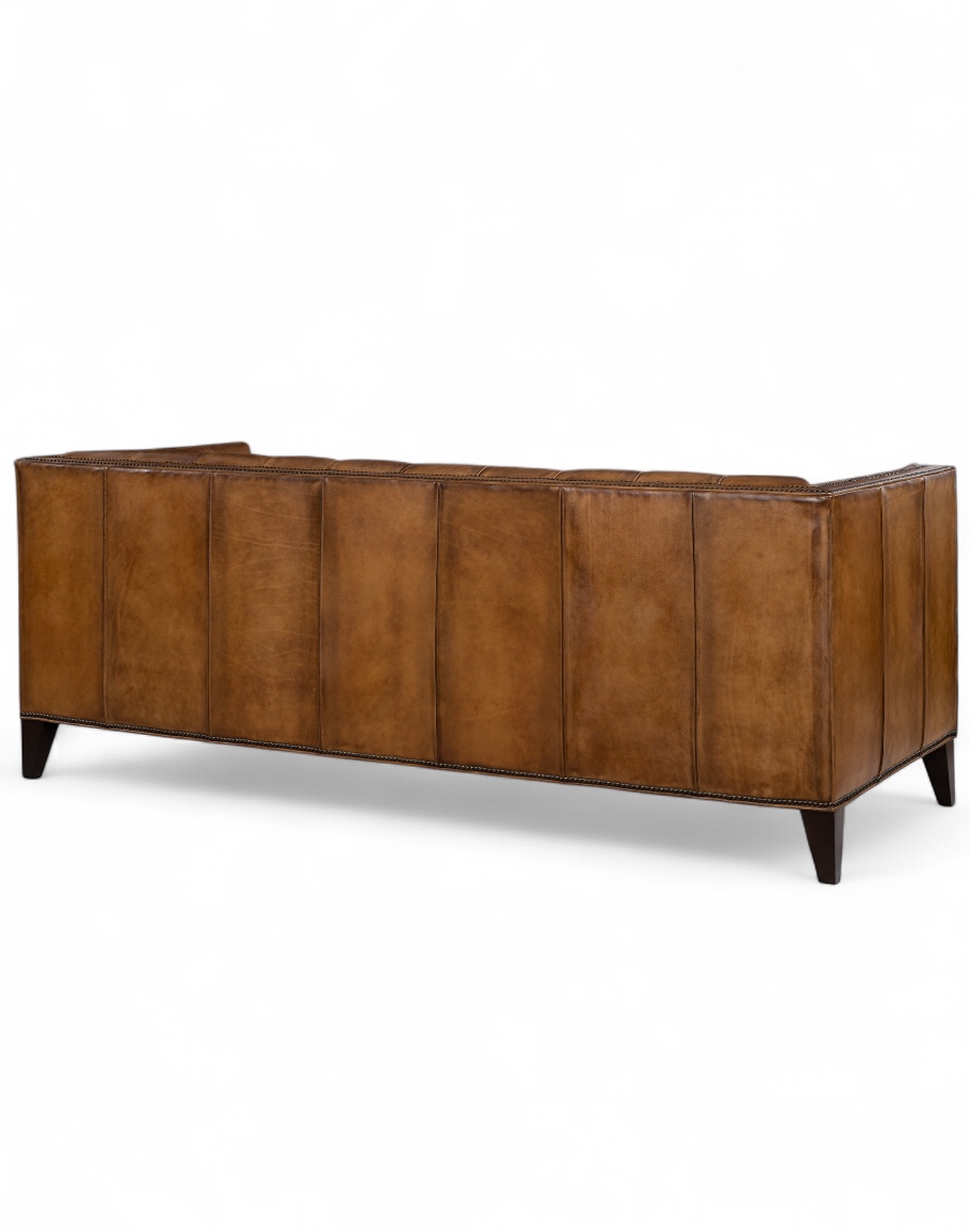 Kingston Tufted Leather Sofa