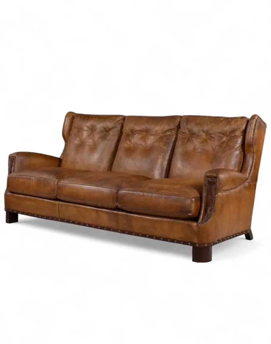 McQueen Saddle Leather Sofa