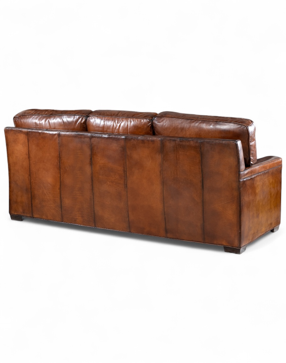 Nevada Brown Leather Sofa