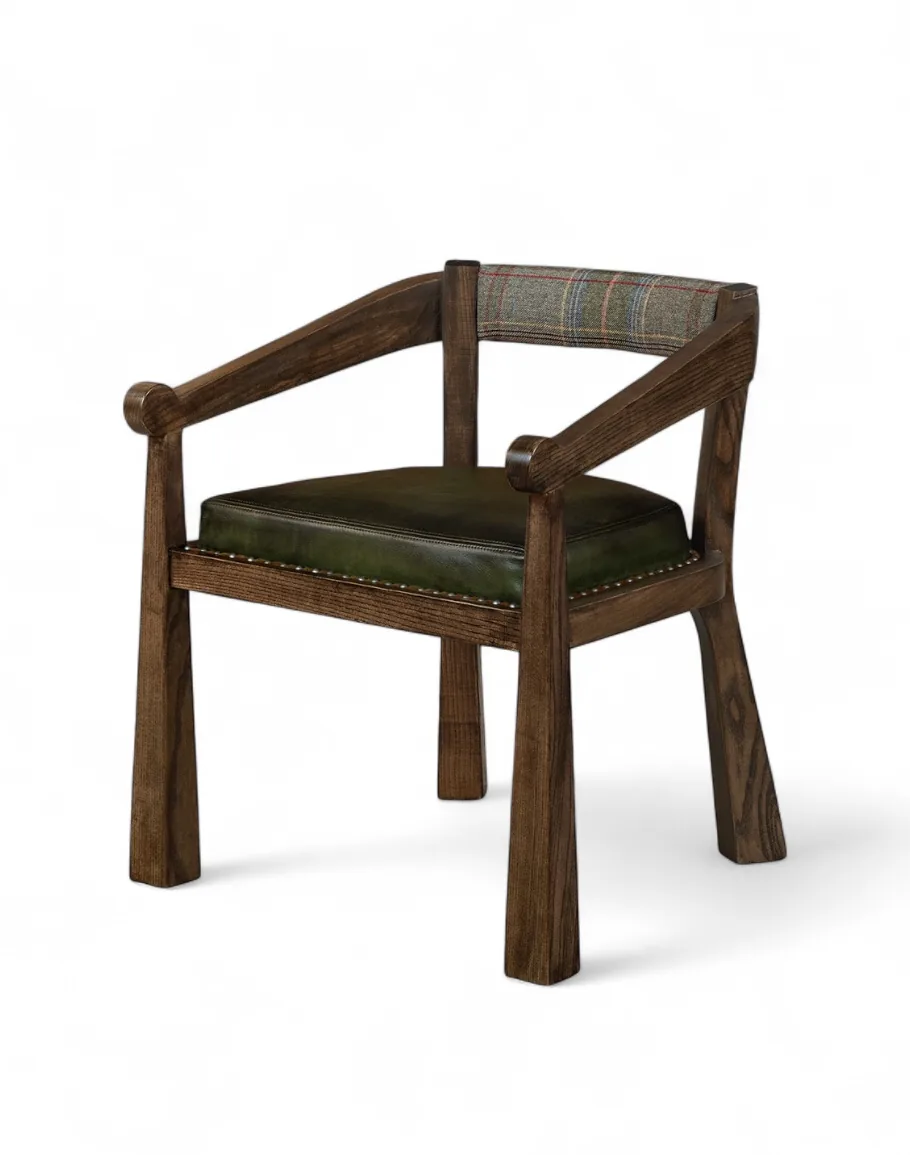 Brandt Olive Leather Chair