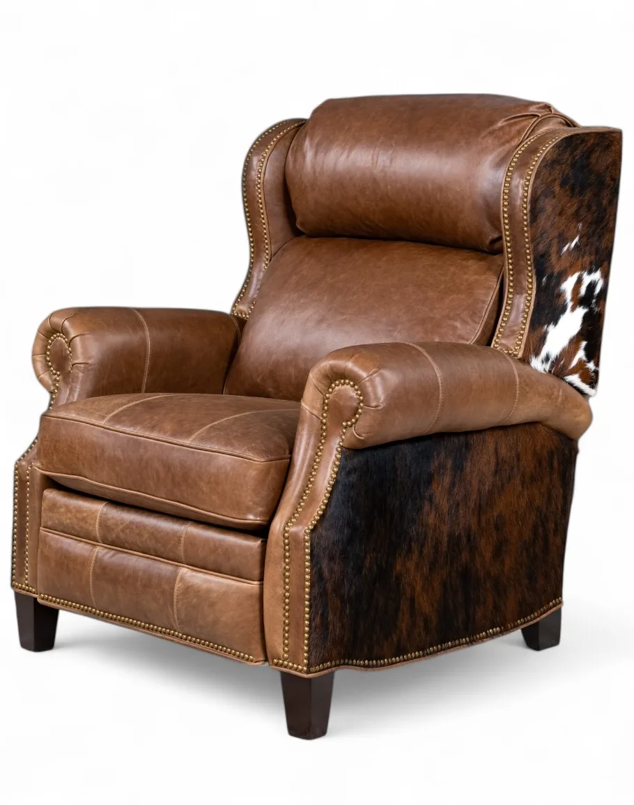 Bronco Cognac Leather Recliner