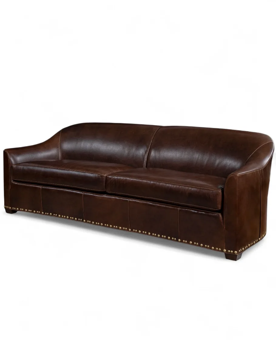 Doc Brown Leather Sofa