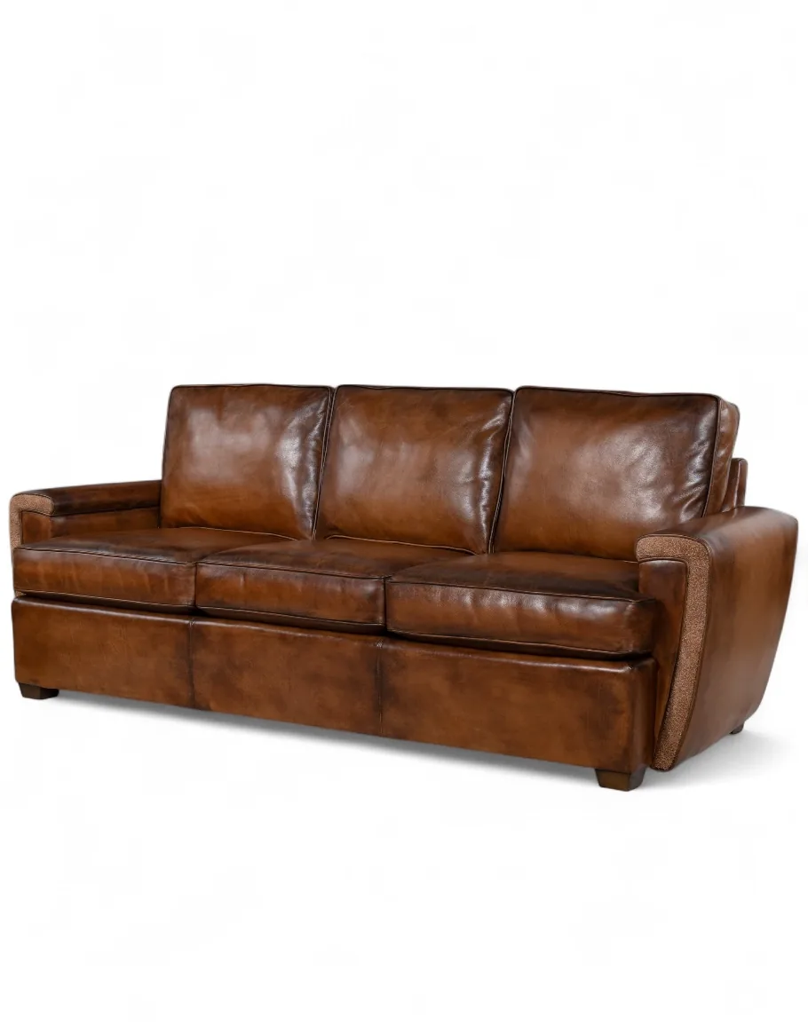 Malibu Mocha Leather Sofa